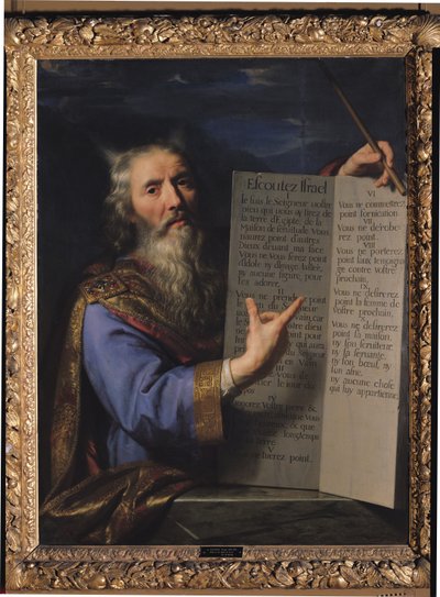 Moisés com as tábuas da lei, 1663 de Philippe de Champaigne