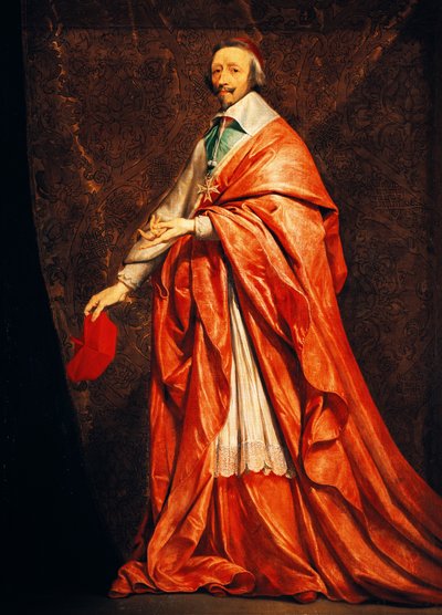 Retrato de Armand-Jean du Plessis (Paris de Philippe de Champaigne