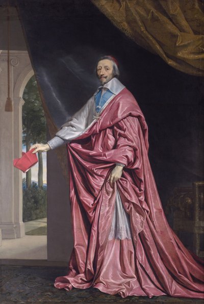 Retrato de Armand Jean du Plessis, Cardeal Richelieu de Philippe de Champaigne