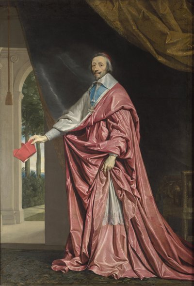 Retrato de Armand Jean du Plessis, Cardeal Richelieu de Philippe de Champaigne
