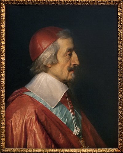 Retrato do Cardeal Richelieu (Armand Jean Duplessis de Richelieu de Philippe de Champaigne