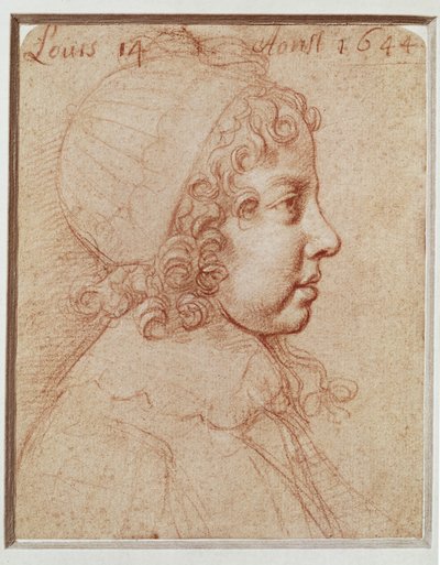 Retrato de Luís XIV em criança ... de Philippe de Champaigne