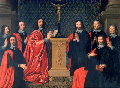 O Prevot des Marchands e os Echevins da cidade de Paris, 1648 de Philippe de Champaigne