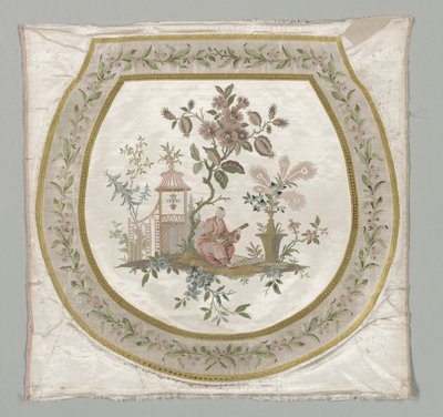 Estofamento para um assento de cadeira, c. 1743-1774. de Philippe de Lasalle