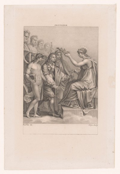 Apoteose de Jean Racine
A sua genialidade e Melpomene levam-no à Imortalidade de Philippus Velijn