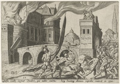 A tomada de Tirza The Days of Doom of the Jewish People (título da série) de Philips Galle
