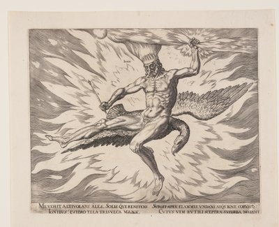 Fogo, de Os Quatro Elementos de Philips Galle