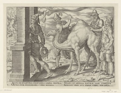 É mais fácil para um camelo passar pelo olho de uma agulha do que para um homem rico entrar no reino de Deus
A miséria da riqueza (título da série) de Philips Galle