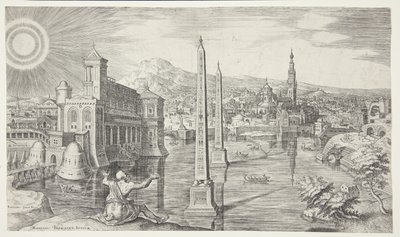 A profecia de Isaías sobre Jerusalém de Philips Galle