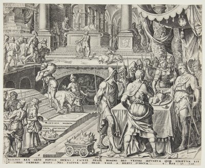 Josias celebrando a Páscoa de Philips Galle