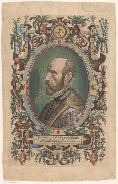Retrato de Abraham Ortelius de Philips Galle