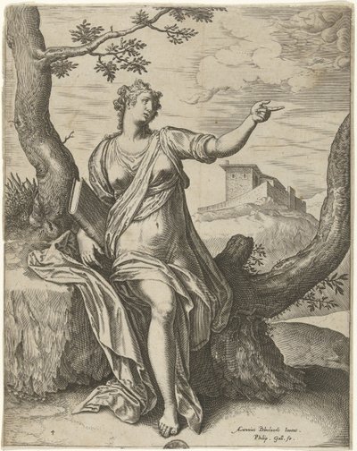 Sibille de Cumae
Sibyls (título da série) de Philips Galle