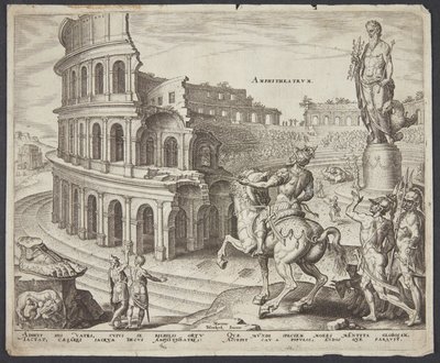 O Coliseu em Roma de Philips Galle