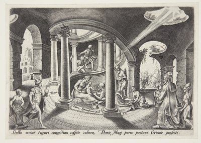 A adoração dos Magos de Philips Galle