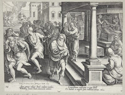 O enterro de Santo Estêvão de Philips Galle