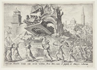 A destruição de Jericó de Philips Galle