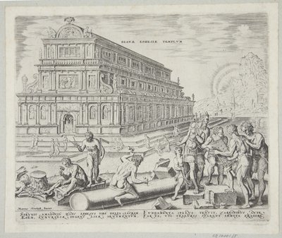 O templo de Diana em Éfeso de Philips Galle