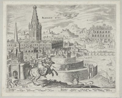 As muralhas da Babilônia de Philips Galle