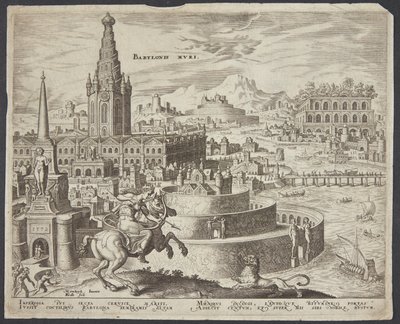 As muralhas da Babilônia de Philips Galle