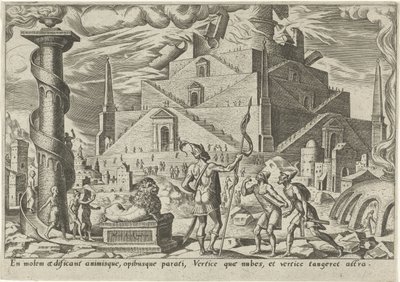 Torre de Babel
Os dias da desgraça do povo judeu (título da série) de Philips Galle