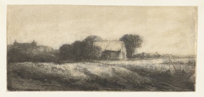 Paisagem com um pescador num barco de Philips Koninck (attributed to)