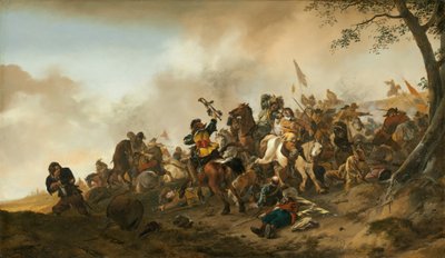 Cena de batalha de Philips Wouwerman