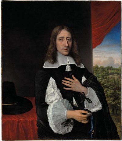 Retrato do professor Franciscus Van Schooten, 1656 de Phillips de Koninck