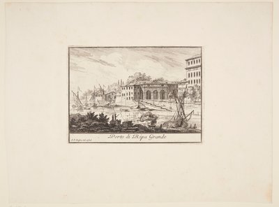 Dinamarquês: O porto de Ripo Grande de Philothée Francois Duflos