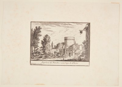 Italiano: Sepolcro di Metella o sia Capo di Bove de Philothée Francois Duflos