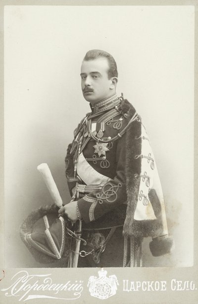 Grão-Duque Boris Vladimirovich da Rússia 1877-1943, c. 1900. de Photo studio L. Gorodetsky.