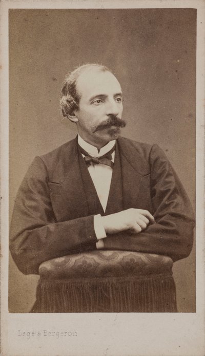 Retrato do Compositor Émile Jonas 1827-1905. de Photo studio Legé and Bergeron.
