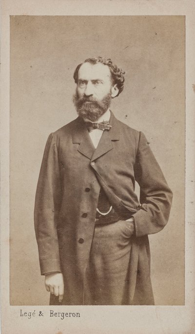 Retrato do Compositor Prosper Pascal 1825-1880, c. 1875. de Photo studio Legé and Bergeron.