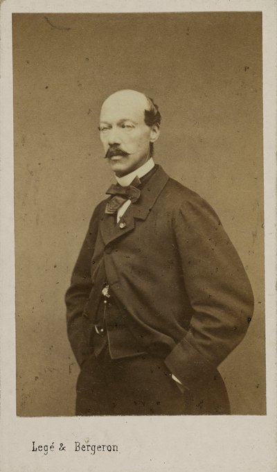 Retrato do compositor Alexandre Batta 1816-1902, c. 1880. de Photo studio Legé and Bergeron.