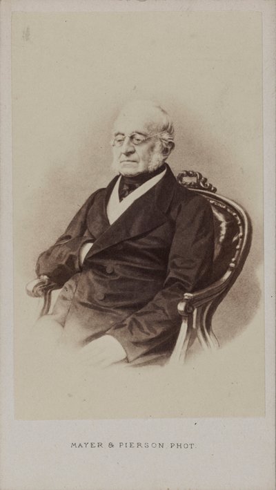 Retrato do Conde Karl Robert Nesselrode 1780-1862, ca 1860. de Photo studio Mayer and Pierson.