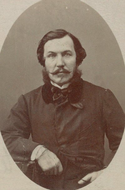 Retrato do pianista e compositor Alfred Quidant 1815-1893. de Photo studio Nadar.