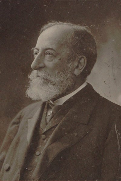 Retrato do compositor Camille Saint-Saëns 1835-1921, 1910. de Photo studio Nadar.