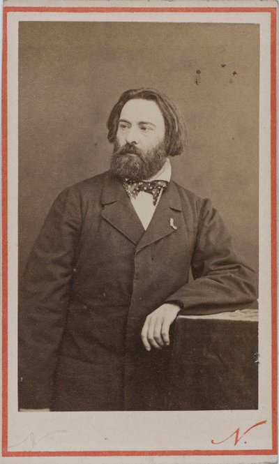Retrato do pianista e compositor Émile Prudent 1817-1863, ca 1860. de Photo studio Nadar.