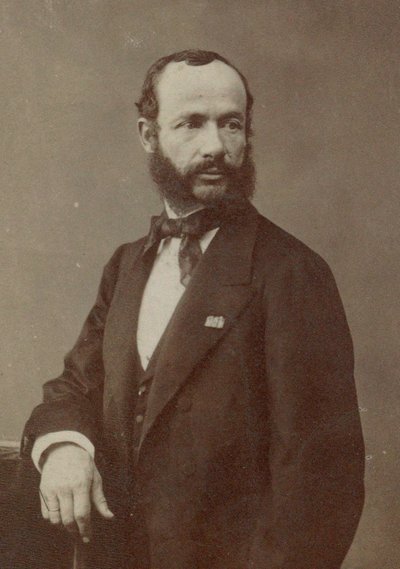 Retrato do violinista e compositor Henri Vieuxtemps 1820-1881, década de 1870. de Photo studio Nadar.