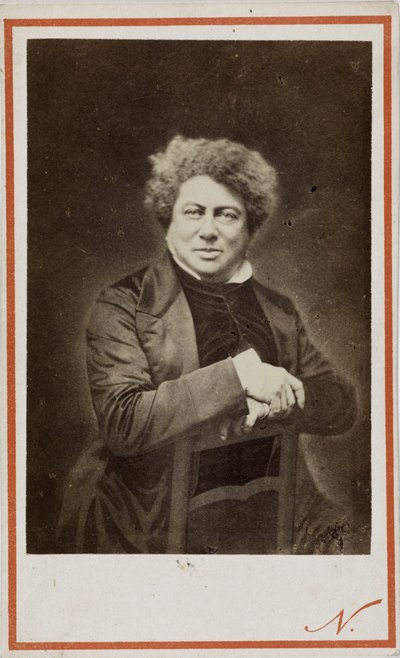 O autor Alexandre Dumas pai 1802-1870, 1870. de Photo studio Nadar.