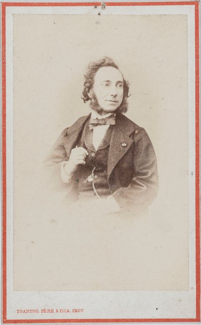 Retrato do violinista e compositor Camillo Sivori 1815-1894 . de Photo studio Trantoul Père and Fils.