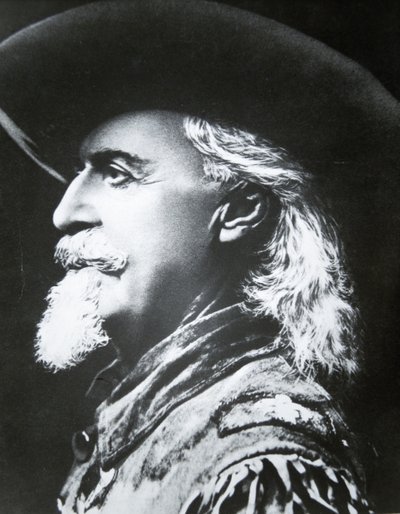 Buffalo Bill (1846-1917) (foto a p/b) de Photographer American