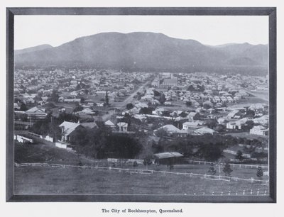 A Cidade de Rockhampton, Queensland (foto a p/b) de Photographer Australian