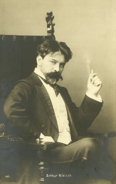 Arthur Nikisch, maestro húngaro (fotografia a preto e branco) de Photographer Austrian