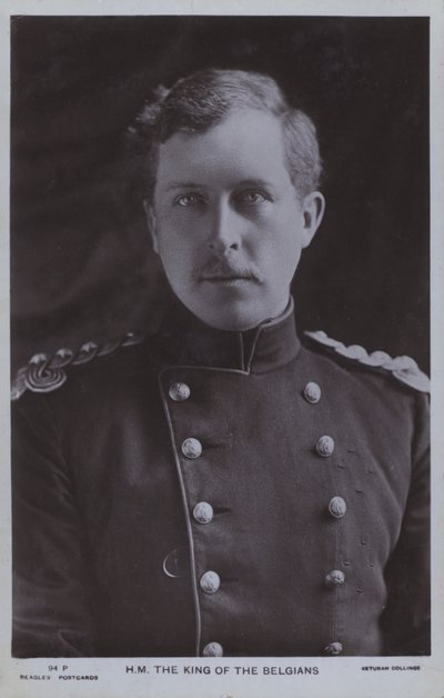 Albert I, Rei da Bélgica (foto a p/b) de Photographer Belgian