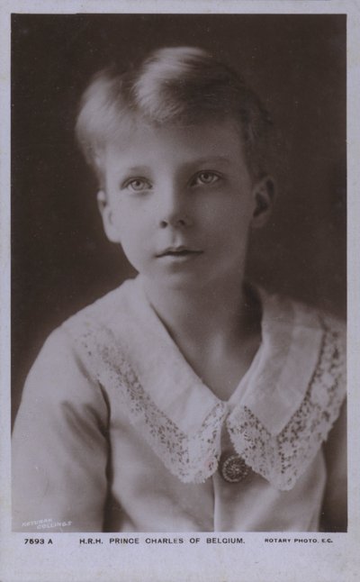 Príncipe Carlos da Bélgica, Conde da Flandres (foto a p/b) de Photographer Belgian