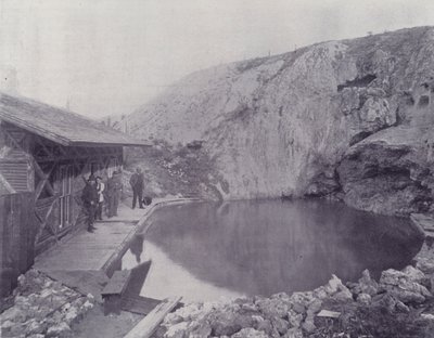 Canadá: The Basin, Hot Springs, Banff (foto a p/b) de Photographer Canadian
