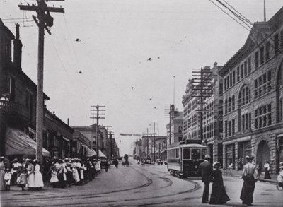 Granville Street, Vancouver (foto a p/b) de Photographer Canadian