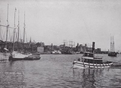 Harbor Front, St John, New Brunswick (foto a p/b) de Photographer Canadian