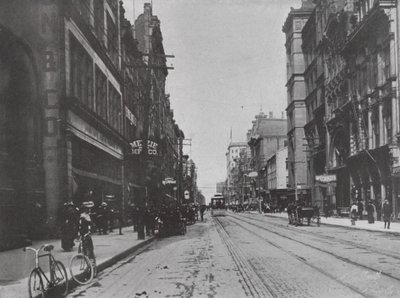 King Street, Toronto (foto a p/b) de Photographer Canadian