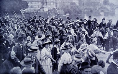 Tropas checas voltam para casa após a Primeira Guerra Mundial de Photographer Czech